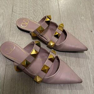 Valentino Leather Mules